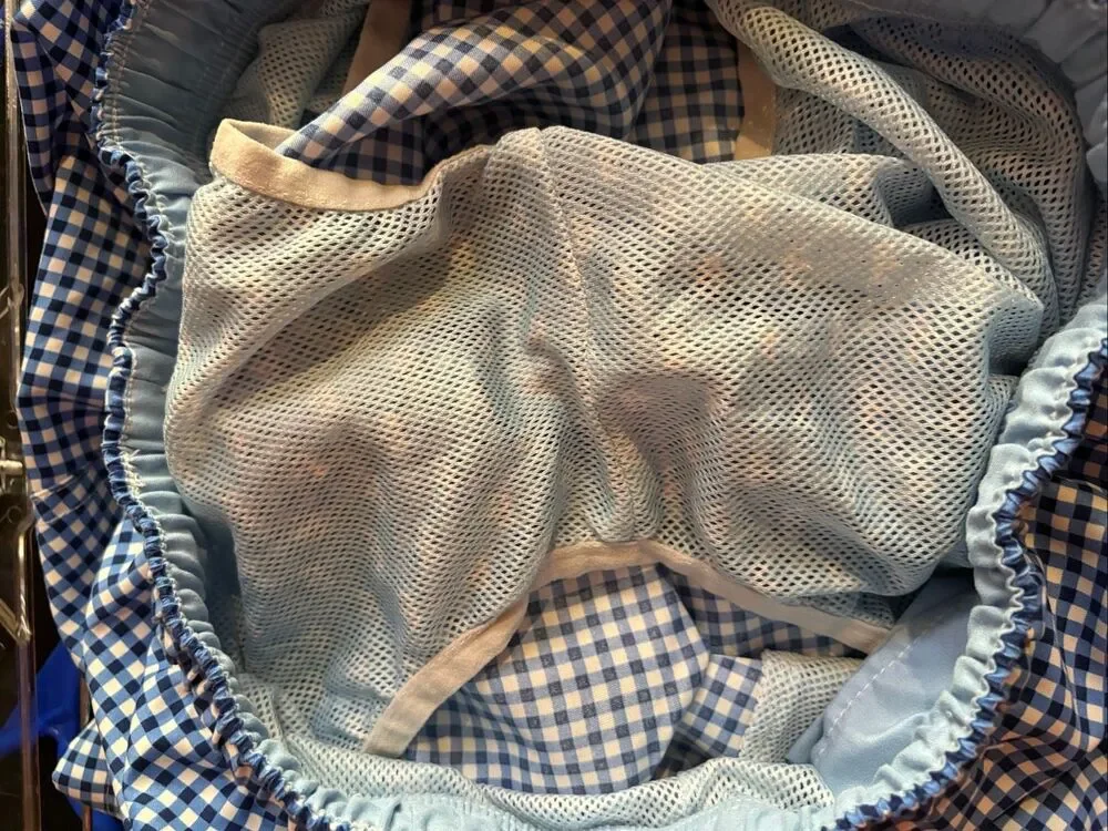 Peter Millar Gingham print swimming trunks size L
